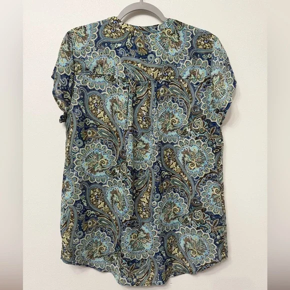 Paisley Print Women's Flowy Top - Picture 2 of 6